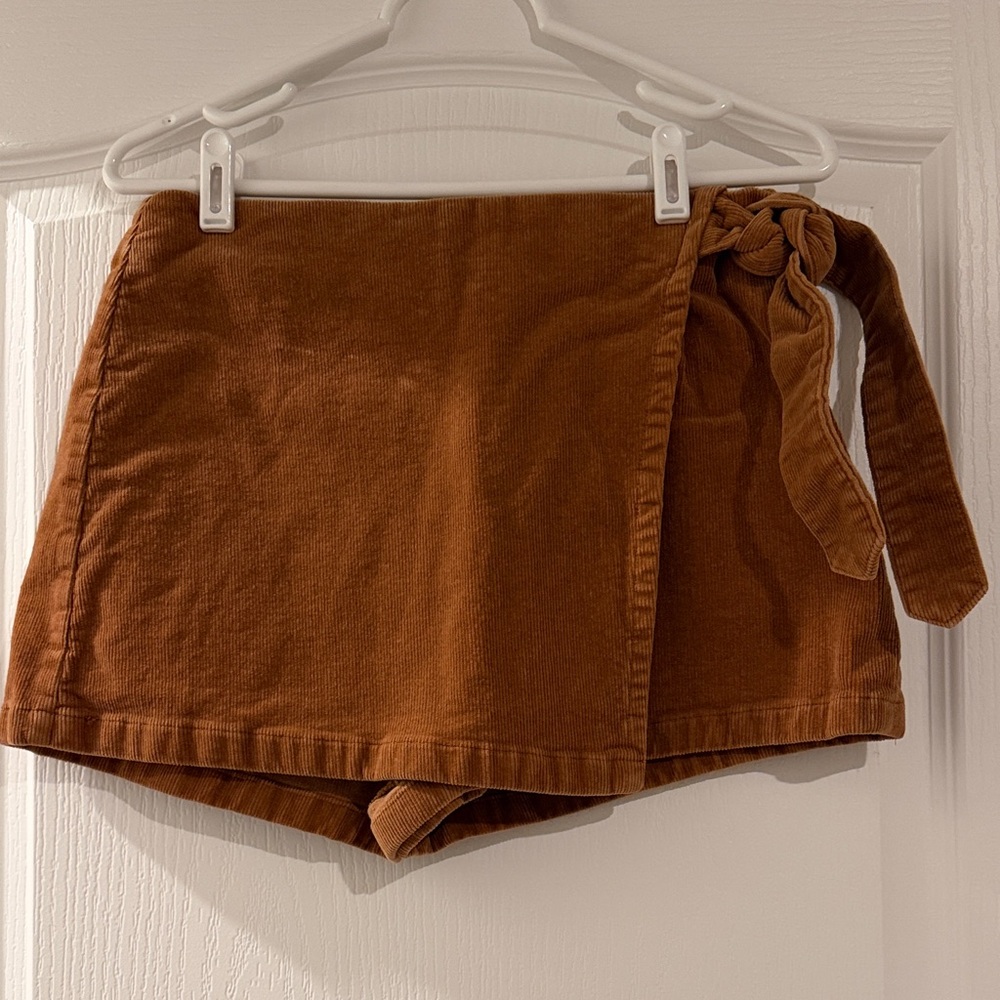 Forever 21 Rust Wrap Skorts